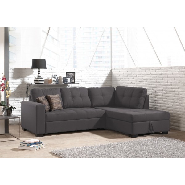 ΓΩΝΙΑΚΟΣ ΚΑΝΑΠΕΣ PUMA ΔΕΞΙΑ ΓΚΡΙ 255Χ174X88 εκ.