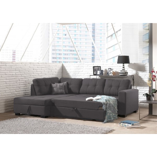 ΓΩΝΙΑΚΟΣ ΚΑΝΑΠΕΣ PUMA ΑΡΙΣΤΕΡΗ ΓΚΡΙ 255Χ174X88 εκ.