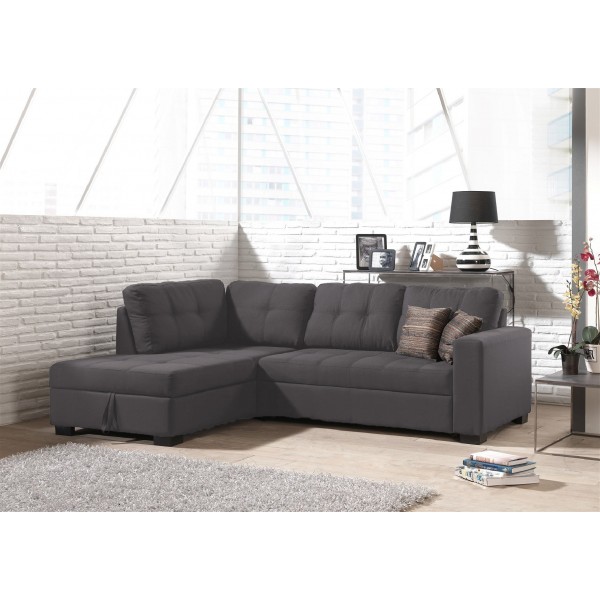 ΓΩΝΙΑΚΟΣ ΚΑΝΑΠΕΣ PUMA ΑΡΙΣΤΕΡΗ ΓΚΡΙ 255Χ174X88 εκ.