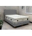 ΣΕΤ ΚΡΕΒΑΤΙ NUVIA ΓΚΡΙ ΜΕ ΑΠΟΘ. ΧΩΡΟ & ΣΤΡΩΜΑ CHESTER 35 εκ. 160Χ200 εκ.