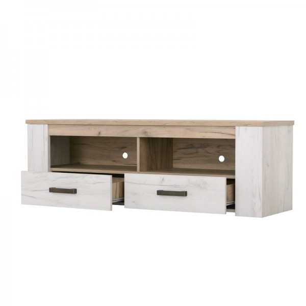 ΕΠΙΠΛΟ TV KENT 150 GREY OAK/WHITE OAK 151,5Χ43,5Χ49,5 εκ.
