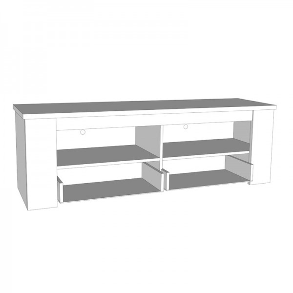 ΕΠΙΠΛΟ TV KENT 150 GREY OAK/WHITE OAK 151,5Χ43,5Χ49,5 εκ.