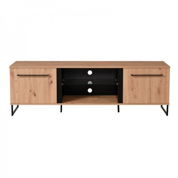 ΕΠΙΠΛΟ TV SARDINIA TV 170 ARTISAN OAK/ΜΑΥΡΟ 170X42X54 εκ.