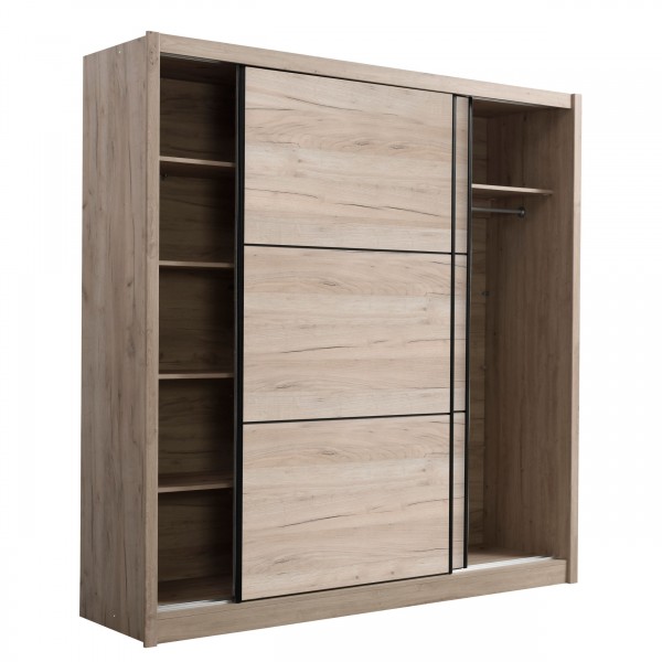 ΝΤΟΥΛΑΠΑ RANA GREY OAK 213,4Χ60,7Χ215,4 εκ.