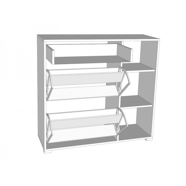 ΠΑΠΟΥΤΣΟΘΗΚΗ ARCO 2 SONOMA 102X33X94,5 εκ.