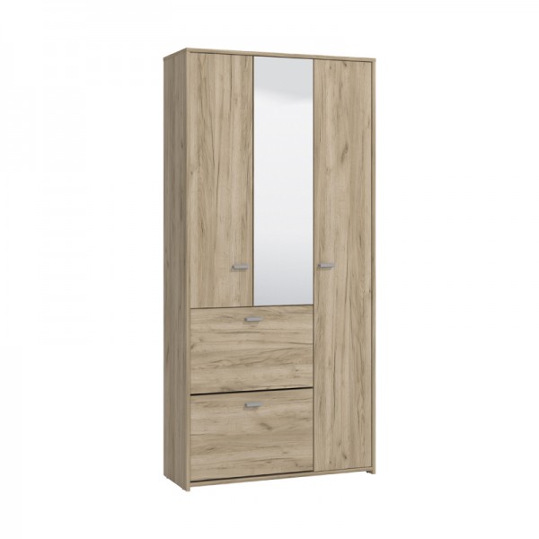 ΈΠΙΠΛΟ ΧΩΛ CONGRO ΜΕ ΚΑΘΡΕΦΤΗ GREY OAK 88,5X33,5X185,5 εκ.