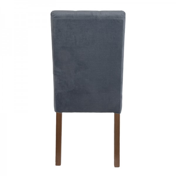 ΚΑΡΕΚΛΑ ΤΡΑΠΕΖΑΡΙΑΣ DOMENIC 839-121-701 ΓΚΡΙ ΥΦΑΣΜΑ/GREY OAK ΠΟΔΙΑ 45X45X90 εκ.