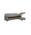 ΓΩΝΙΑΚΟΣ ΚΑΝΑΠΕΣ MILLER ΓΚΡΙ 240X149X85 εκ.