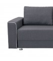 ΓΩΝΙΑΚΟΣ ΚΑΝΑΠΕΣ LETTO ΓΚΡΙ 250*155*90