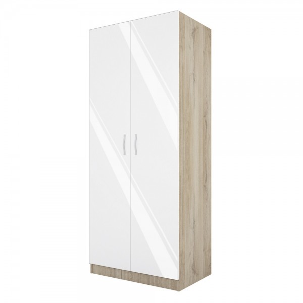ΝΤΟΥΛΑΠΑ CITY 1001 SONOMA ARVEN/ΑΣΠΡΟ GLOSS 80Χ52,5Χ191 εκ.