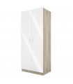 ΝΤΟΥΛΑΠΑ CITY 1001 SONOMA ARVEN/ΑΣΠΡΟ GLOSS 80Χ52,5Χ191 εκ.