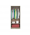 ΝΤΟΥΛΑΠΑ CITY 1001 SONOMA ARVEN/ΑΣΠΡΟ GLOSS 80Χ52,5Χ191 εκ.