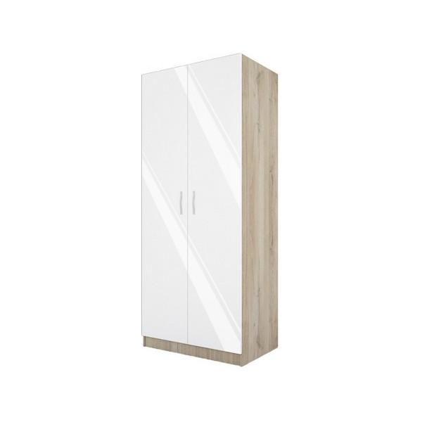 ΝΤΟΥΛΑΠΑ CITY 1001 SONOMA ARVEN/ΑΣΠΡΟ GLOSS 80Χ52,5Χ191 εκ.