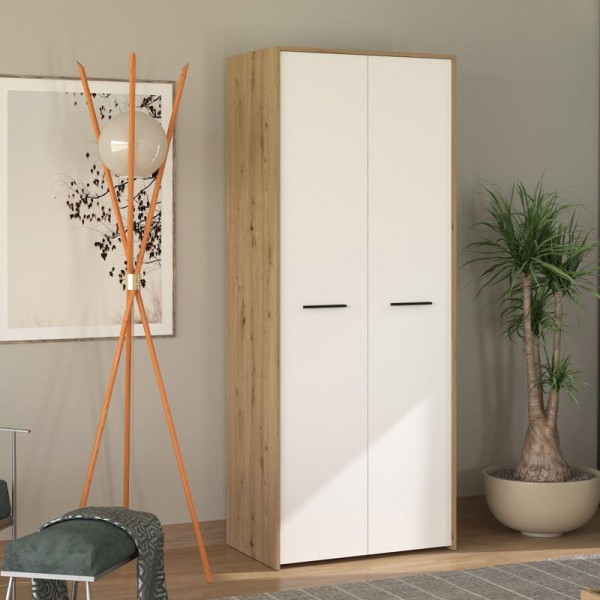 ΝΤΟΥΛΑΠΑ VARADERO 2K ARTISAN OAK-ΛΕΥΚΟ 80,5x53x203,5εκ