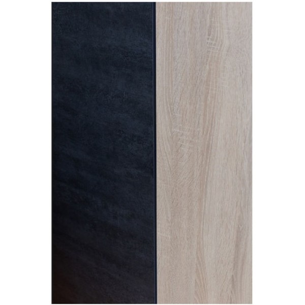 ΝΤΟΥΛΑΠΑ MYHOME ΜΕ 4 ΡΑΦΙΑ SONOMA/CEMENT ΣΚΟΥΡΟ 105x47x180εκ