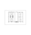 ΝΤΟΥΛΑΠΑ MYHOME ΜΕ 4 ΡΑΦΙΑ SONOMA/CEMENT ΣΚΟΥΡΟ 105x47x180εκ