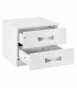 ΚΟΜΟΔΙΝΟ ΜΕ 2 ΣΥΡΤΑΡΙΑ ASHLYN ΚΑΙ ΑΣΗΜΙ ΧΕΡΟΥΛΙ ΛΕΥΚΟ 48x40,5x41,5Y εκ.