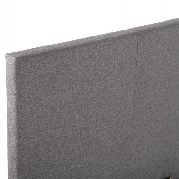 ΚΡΕΒΑΤΙ BECCA ΒΕΛΟΥΔΟ ΓΚΡΙ ΓΙΑ ΣΤΡΩΜΑ 150x200 EK.