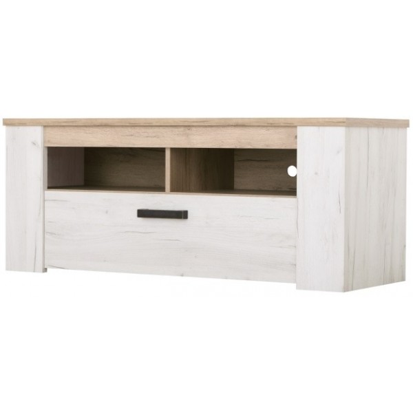 ΕΠΙΠΛΟ TV KENT 120 GREY OAK/WHITE OAK 122,5Χ43,5Χ49,5 εκ.