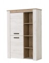 ΒΙΤΡΙΝΑ KENT POP N  GREY OAK/WHITE OAK 99,5Χ36,5Χ146,5 εκ.